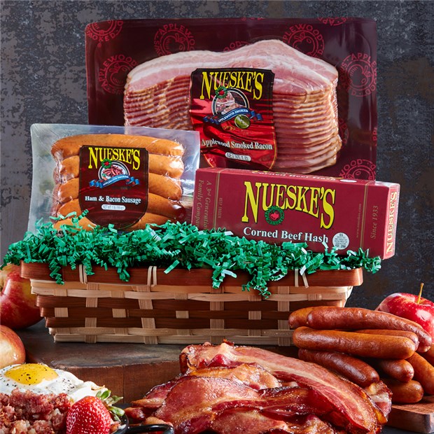 Meat Gift Basket Bacon, Sausage, Corned Beef Nueske's