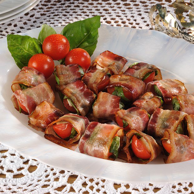 Bacon Wrapped Cherry Tomatoes Recipe