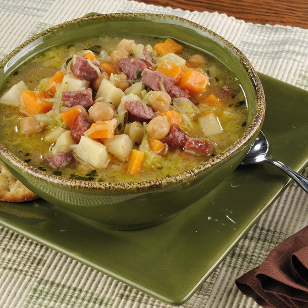 Kielbasa Napa Cabbage Soup Recipe