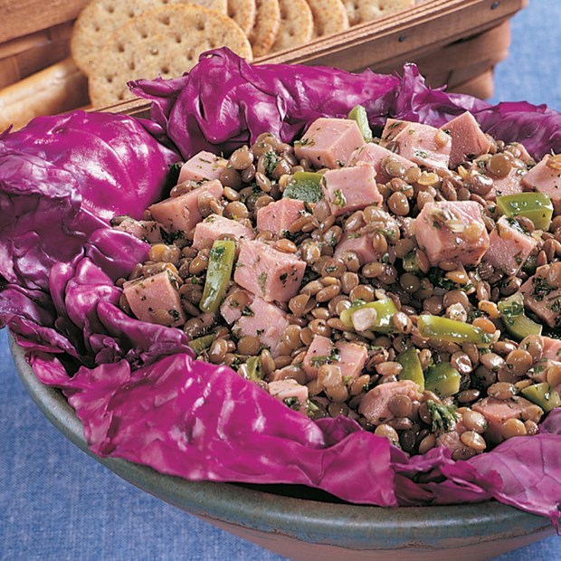 Lentil Salad with Smoked Ham Recipe