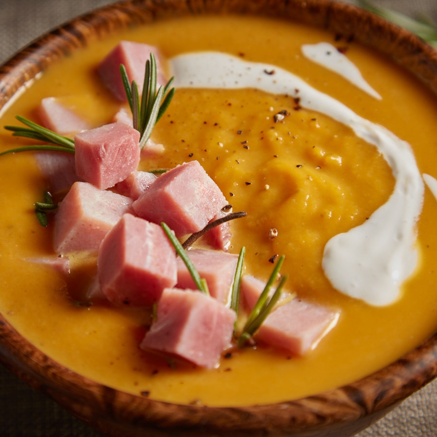 Butternut Squash & Ham Soup