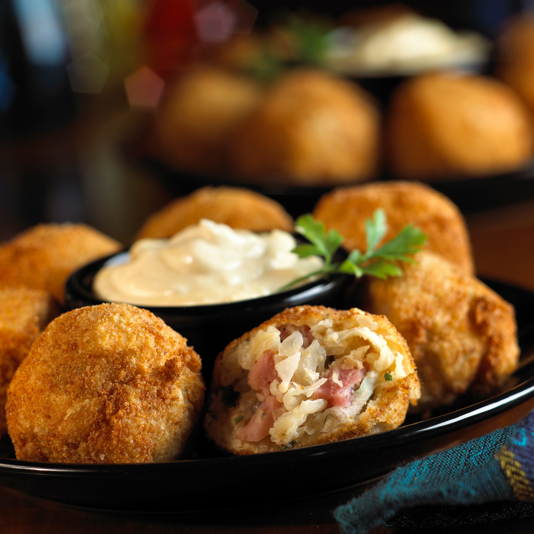 Applewood Smoked Ham & Sauerkraut Balls