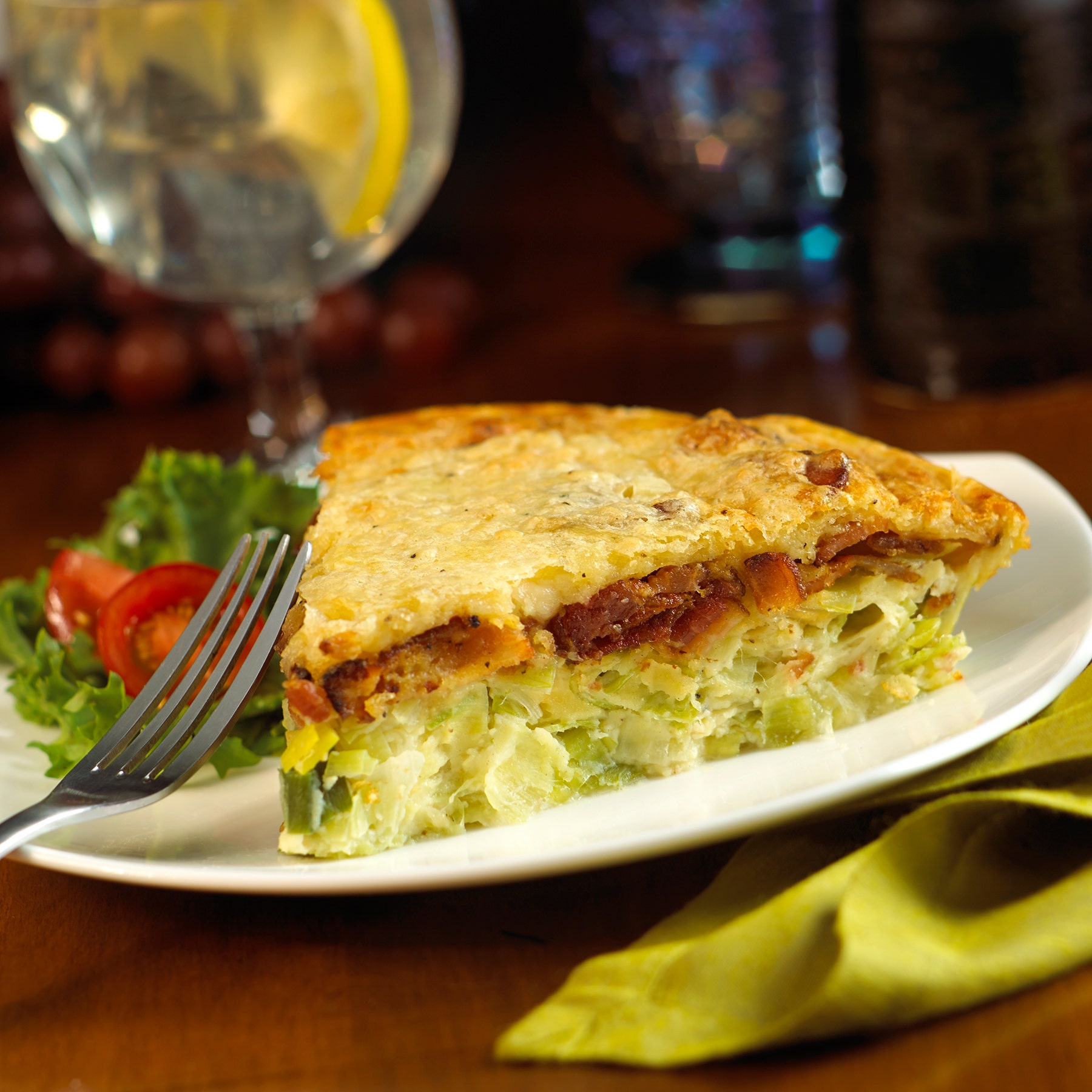 Cherrywood Smoked Bacon & Leek Quiche