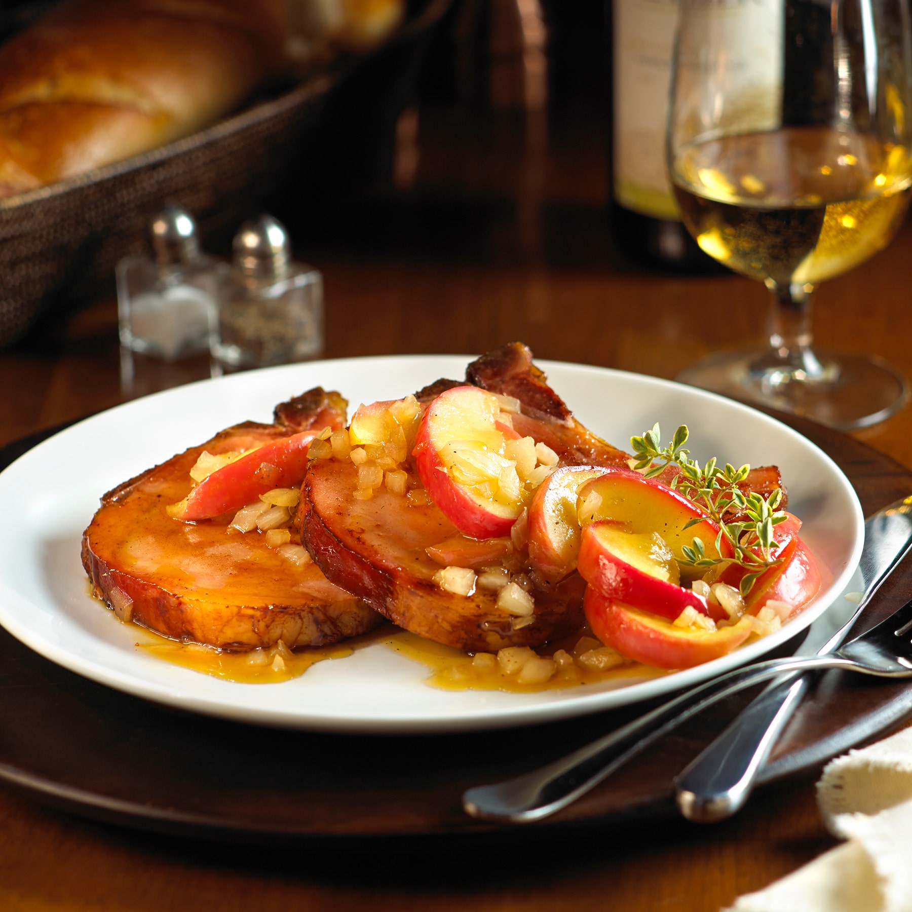 Maple-Glazed Applewood Smoked Pork Chops