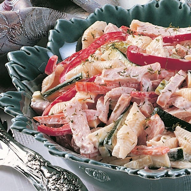 Smoked Turkey with Vegetable Pasta