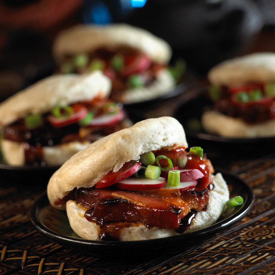 Steamed Bacon Bao