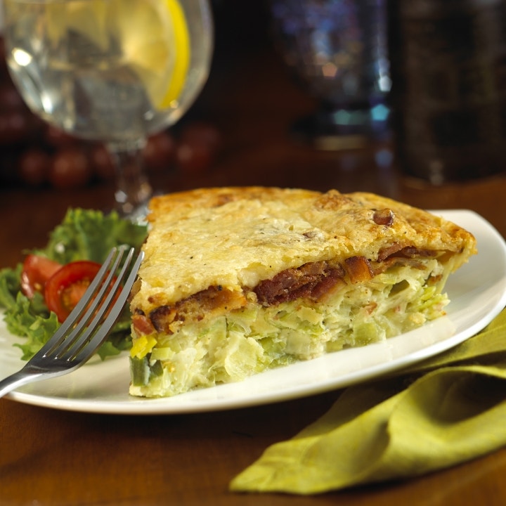 Cherrywood Smoked Bacon & Leek Quiche Cherrywood Smoked Bacon & Leek Quiche