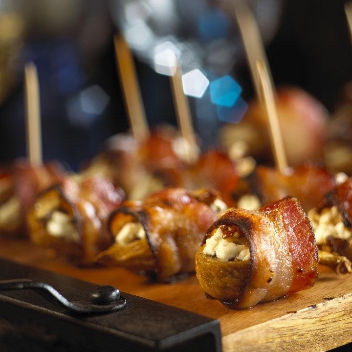 Bacon Wrapped Figs Stuffed with Chèvre Bacon Wrapped Figs Stuffed with Chèvre
