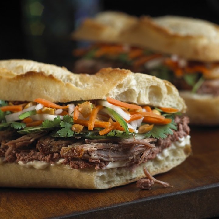 Bahn Mi Sandwich with Smoked Liver Paté Bahn Mi Sandwich with Smoked Liver Paté
