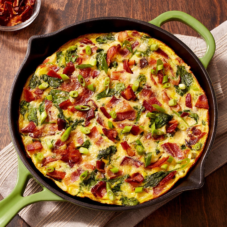 Bacon Spinach Cheese Frittata